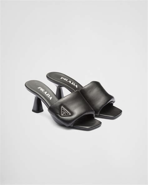 prada soft padded nappa sandals